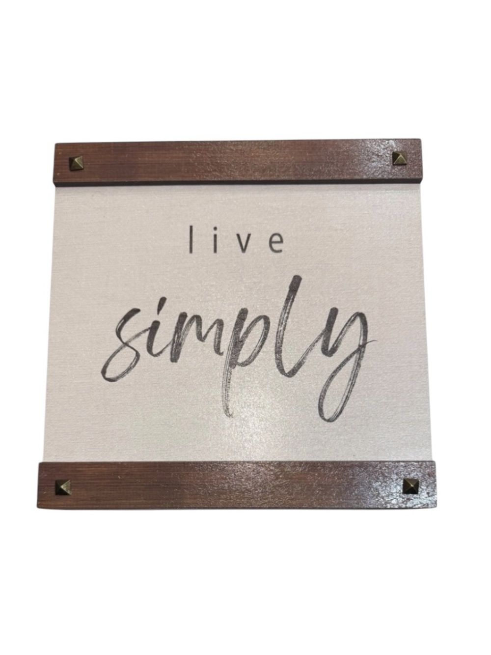 BROYHILL Live Simply Farmhouse Textured Box Frame Wall Decor 12' x 12"